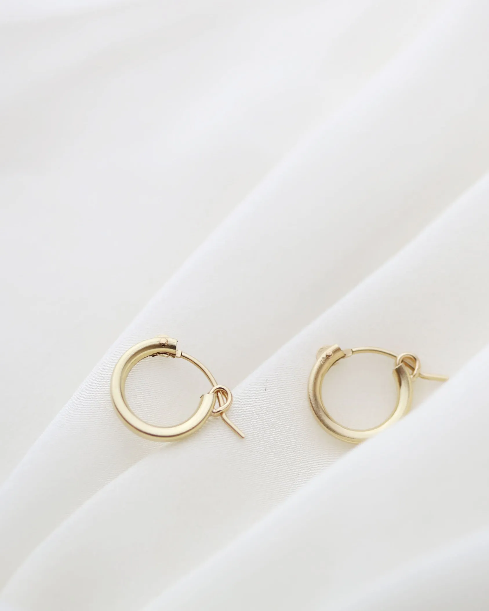 14K Mini Hoop Earrings