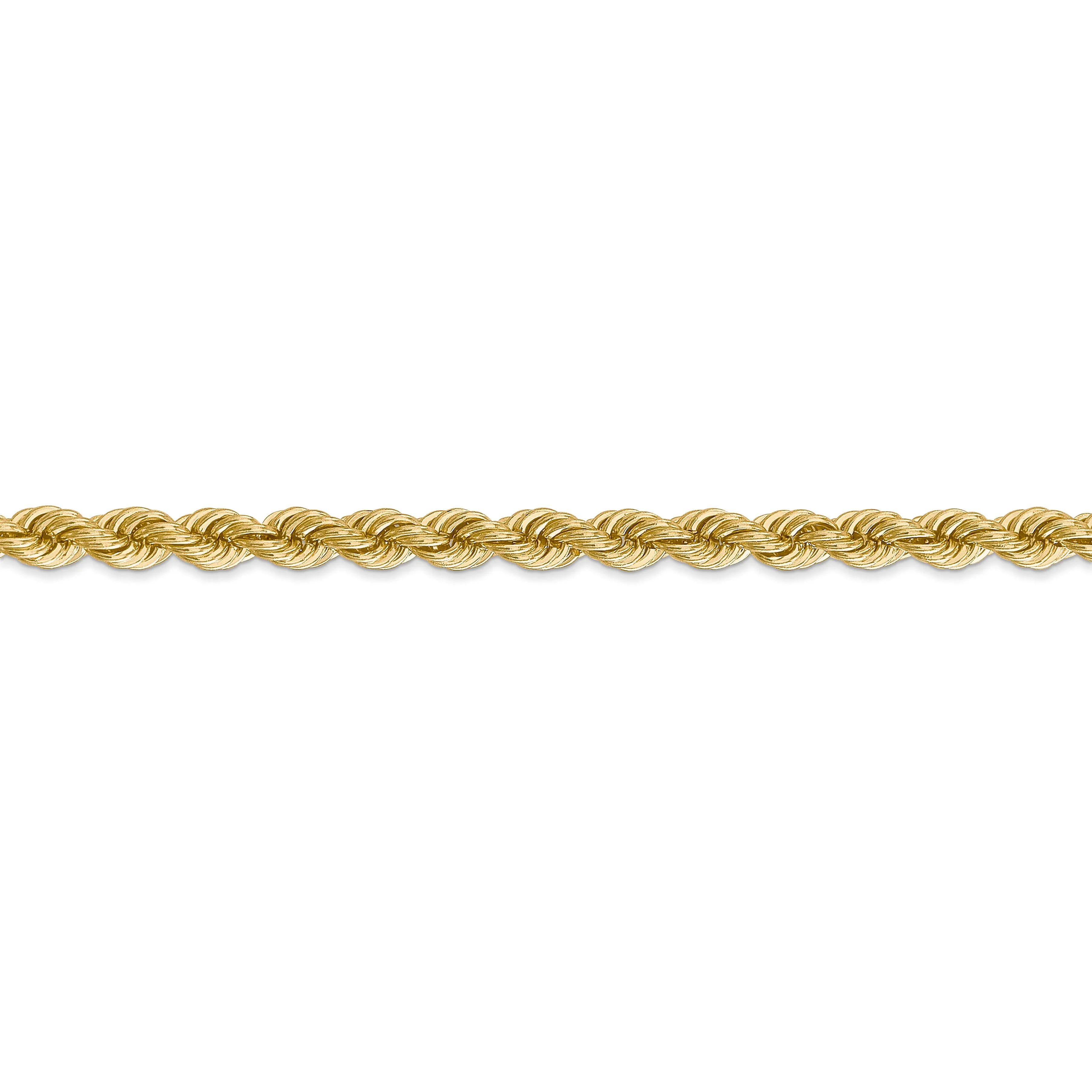 14k Yellow Gold 5.00-mm Handmade Rope Chain