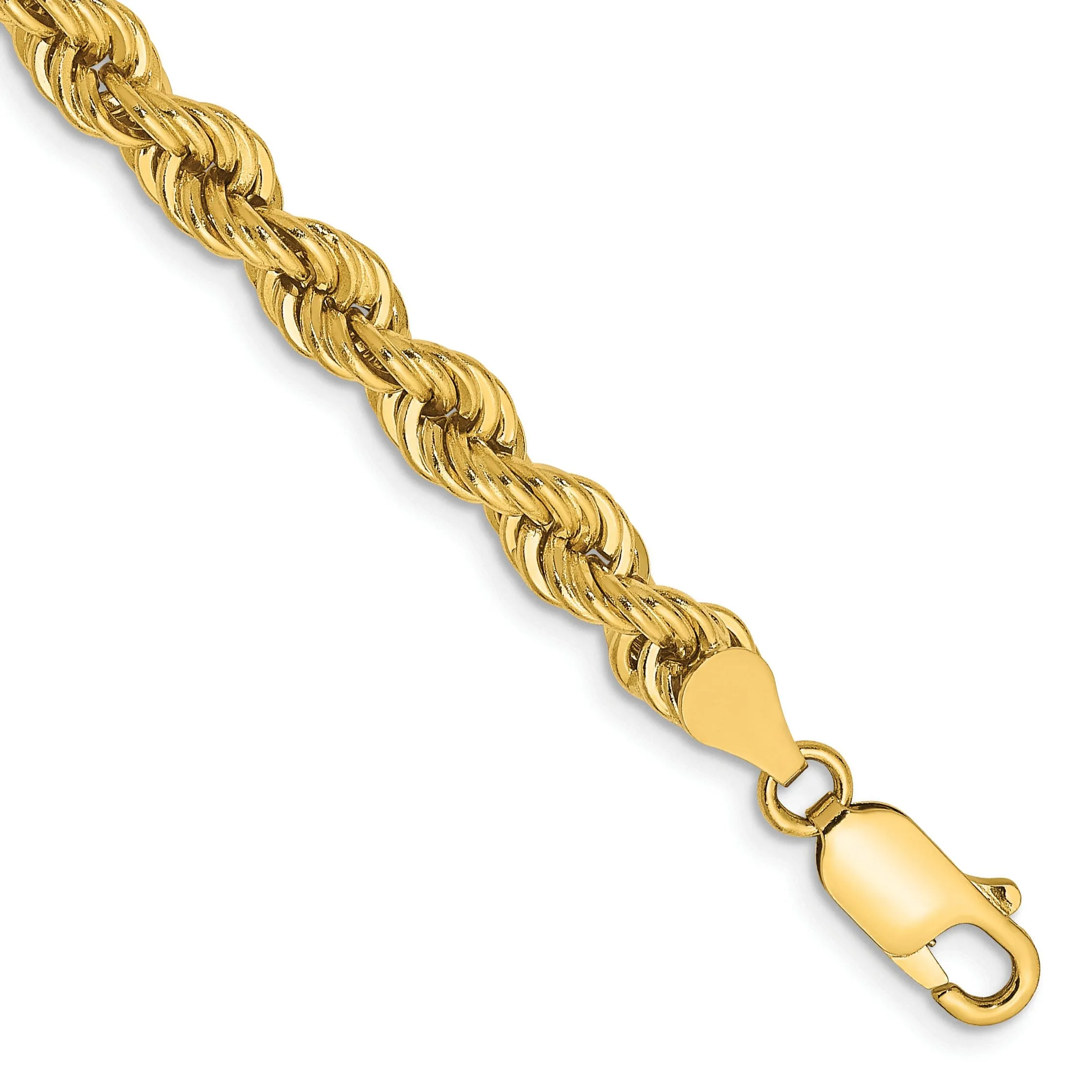 14k Yellow Gold 5.00-mm Handmade Rope Chain