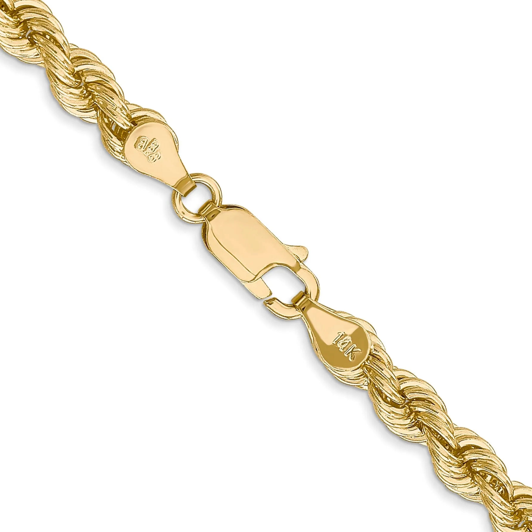 14k Yellow Gold 5.00-mm Handmade Rope Chain