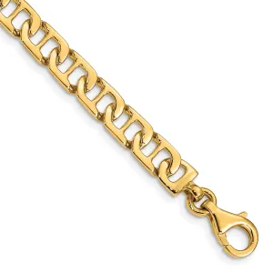 14k Yellow Gold 6.25mm Fancy Anchor Link Chain