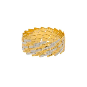 22K Gold Multi Tone Set of Four Bangles, 93.1gm