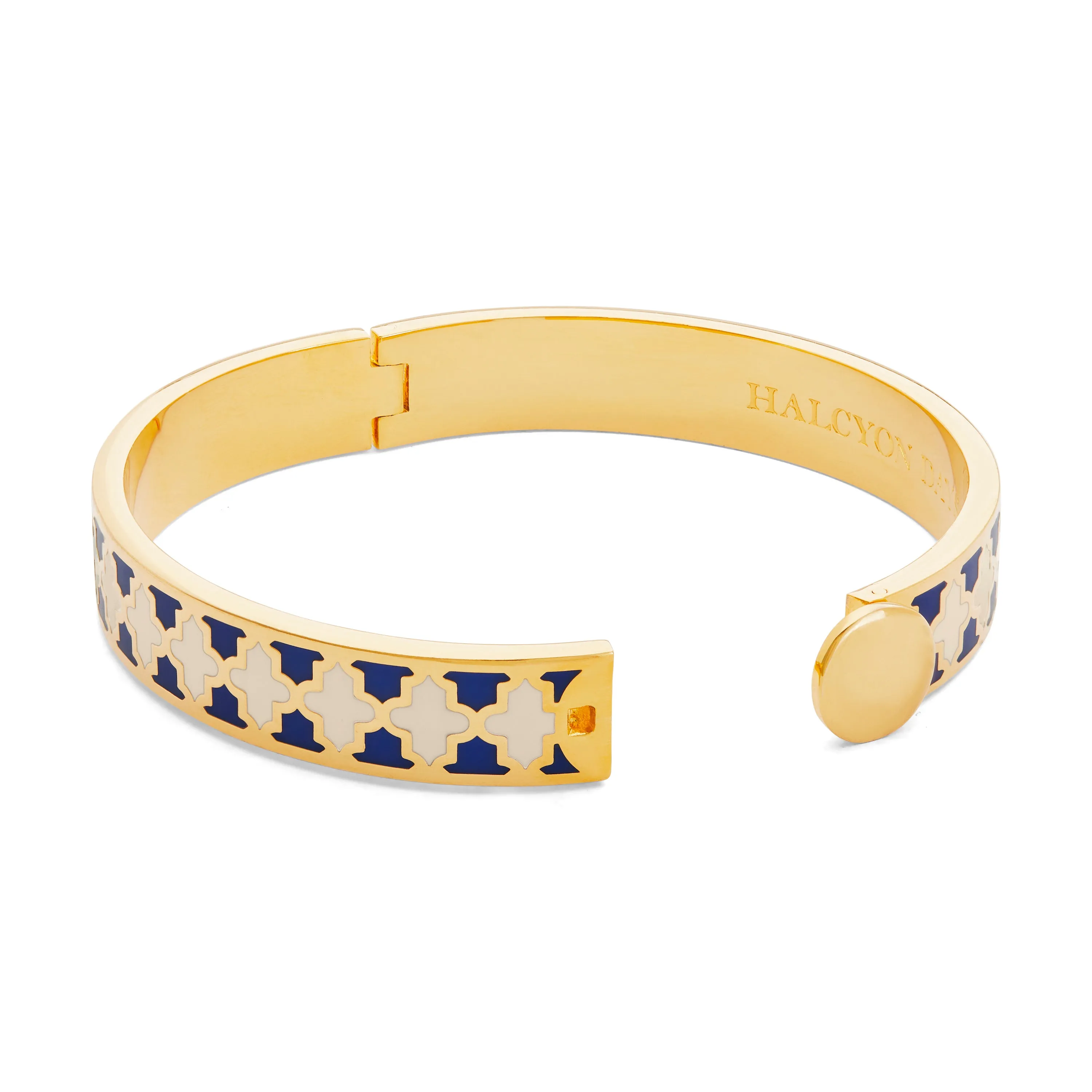 Agama Cobalt, Cream & Gold Bangle