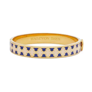 Agama Cobalt, Cream & Gold Bangle