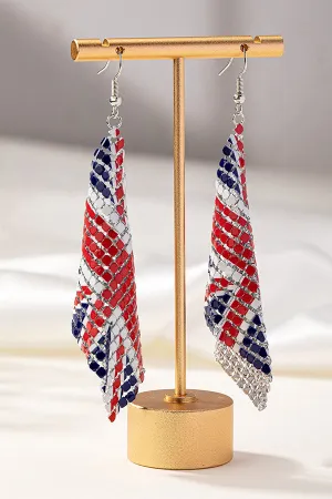 American Flag Soft Metal Earrings