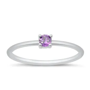 Amethyst Round Stackable