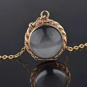 Antique Pools of Light Rock Crystal Locket