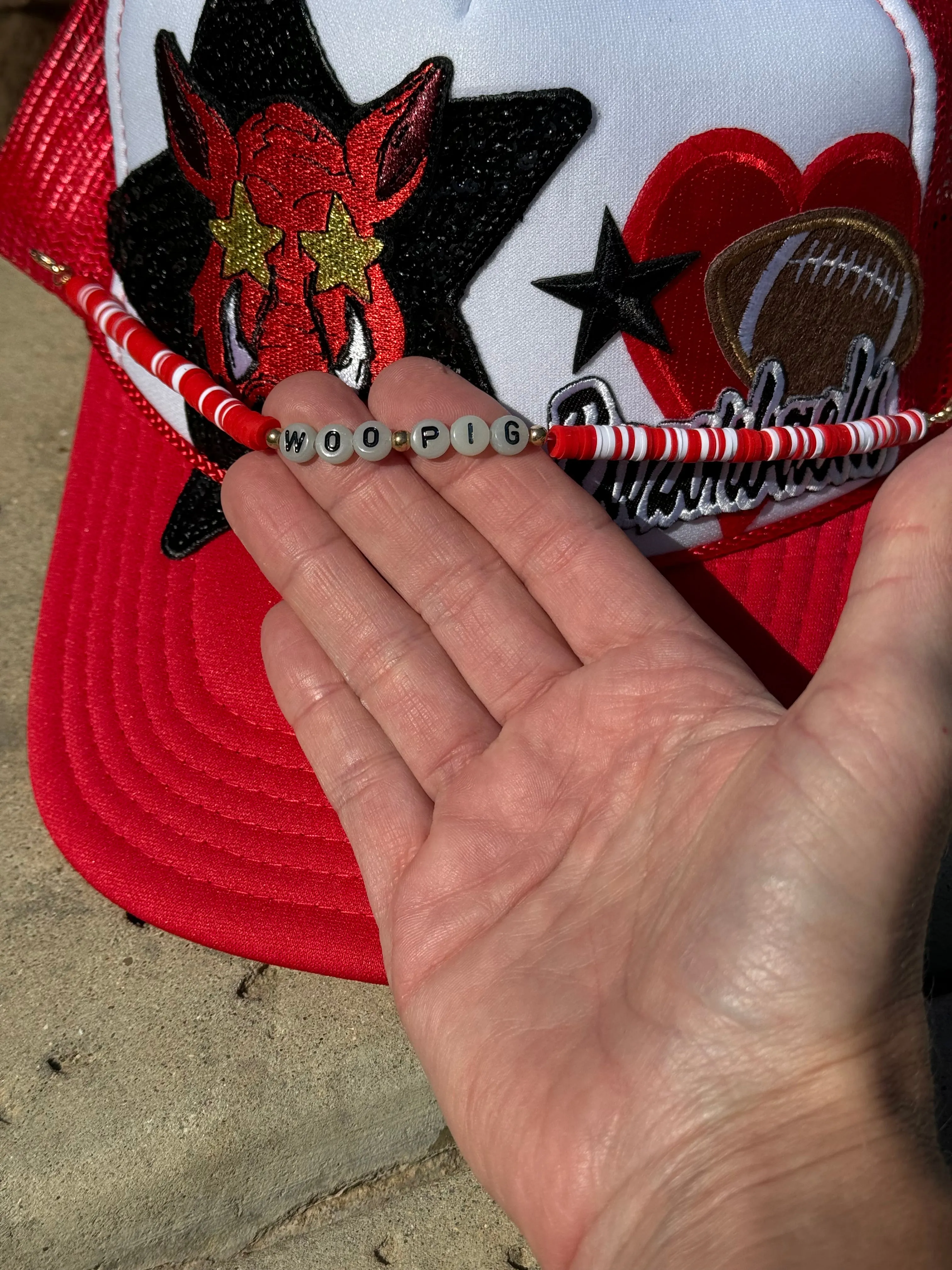 Arkansas Razorback Hat CHAINS (Various Styles)