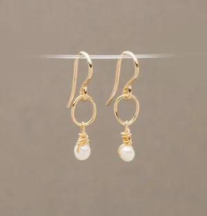 Armitage Simple Link with Pearl Drop Earrings