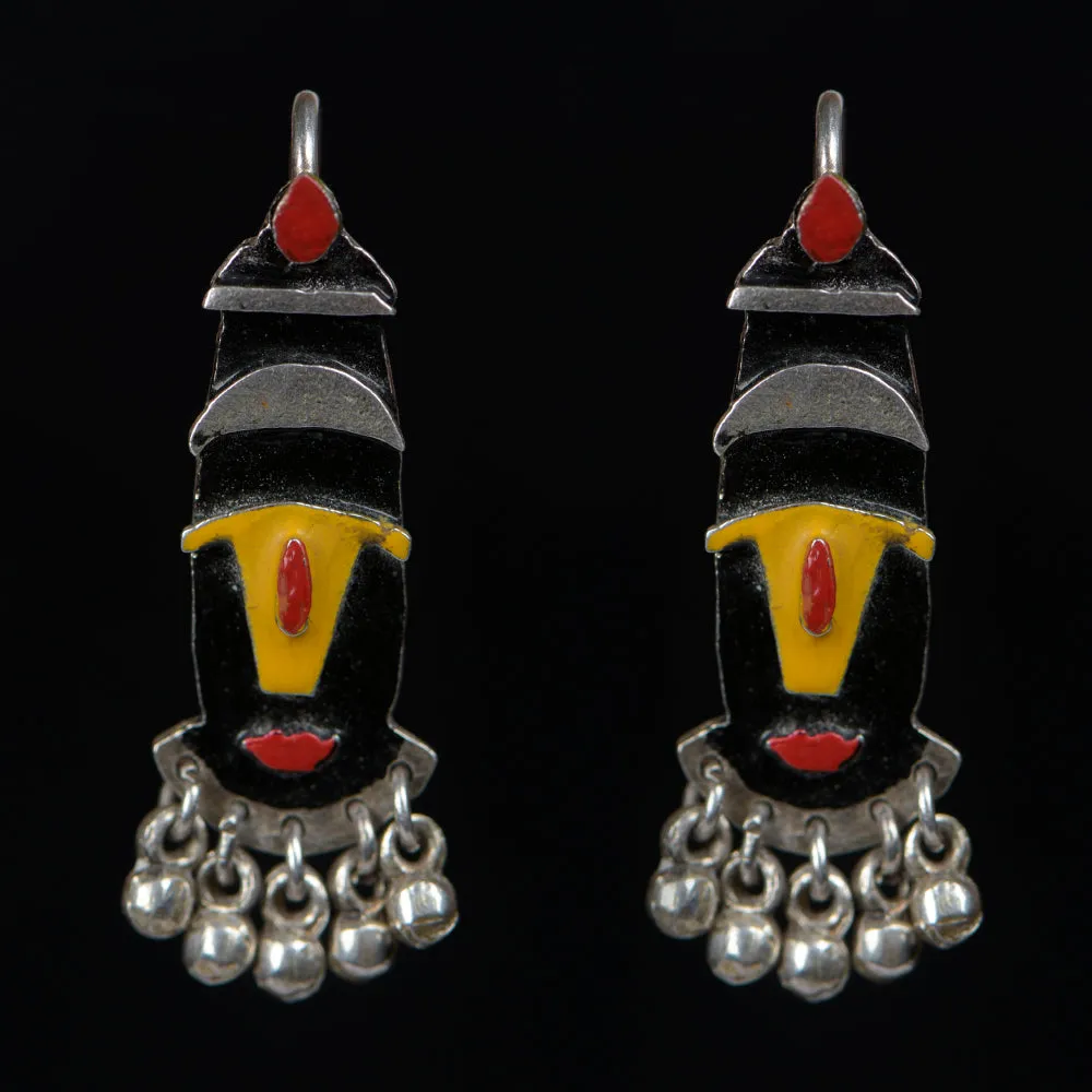 Balaji Hand Painted Sterling Silver Earring