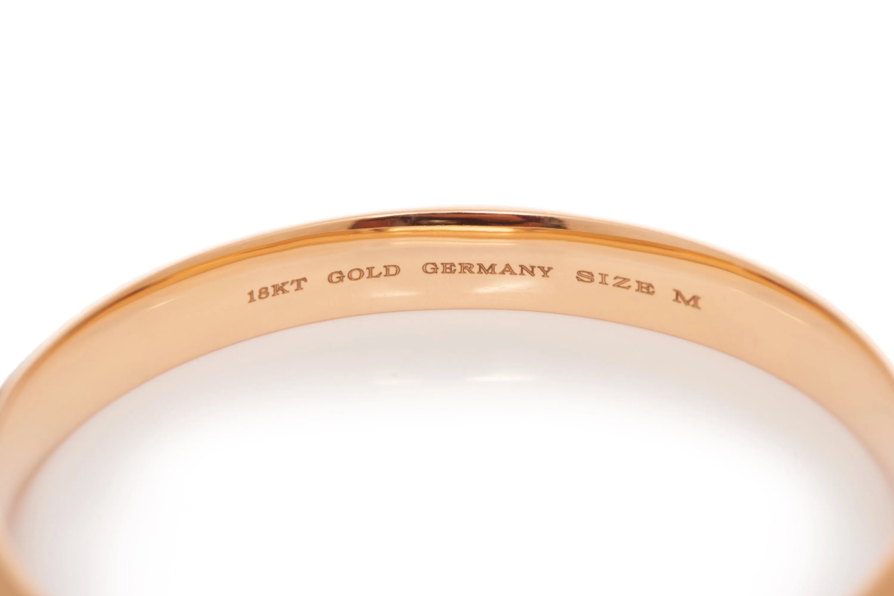 Bangle in 18K Rose Gold & Vitreous Blue Enamel