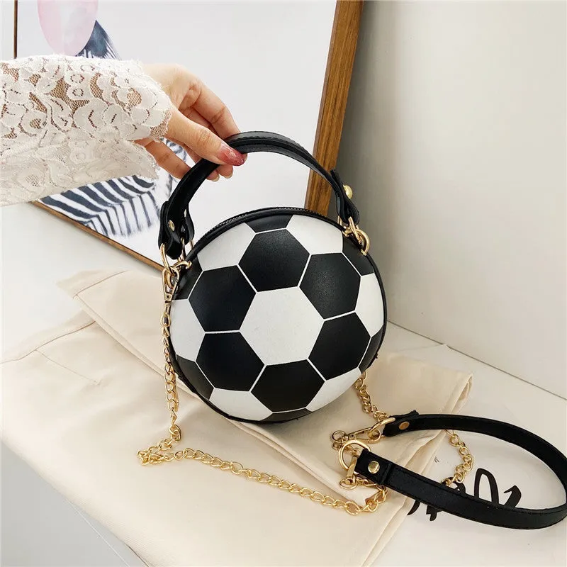 Basketball / Football Chain Crossbody Round Ball Bag