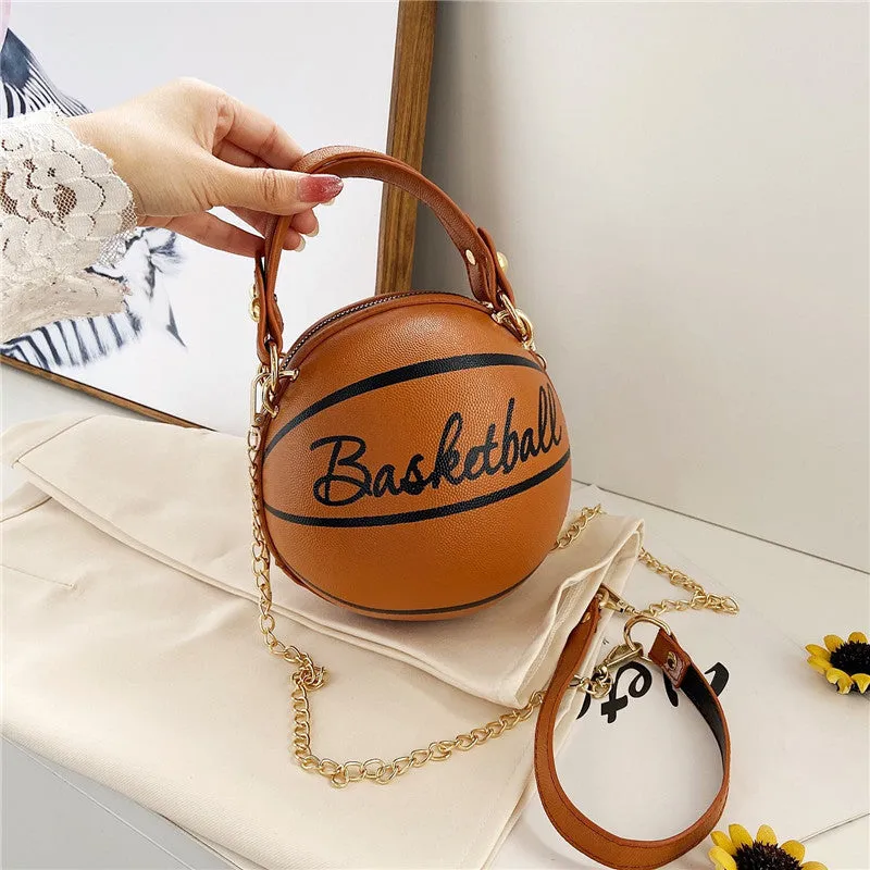 Basketball / Football Chain Crossbody Round Ball Bag