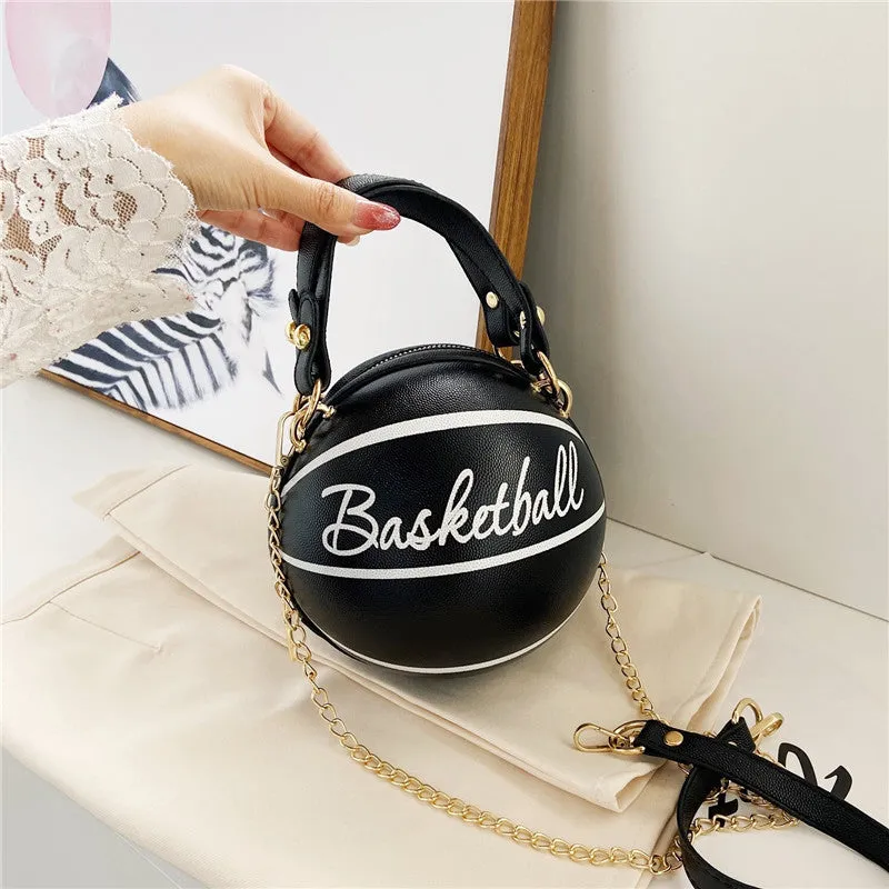 Basketball / Football Chain Crossbody Round Ball Bag