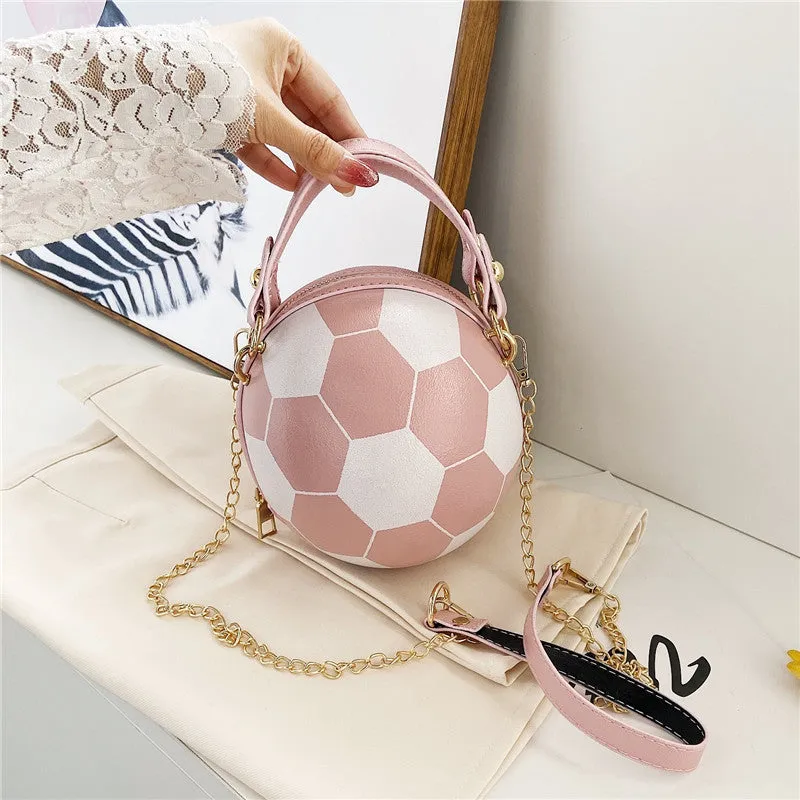 Basketball / Football Chain Crossbody Round Ball Bag