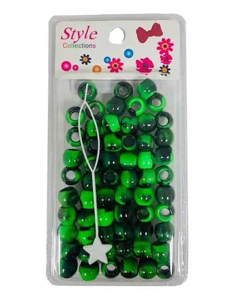 Beauty Collection Style Collection Pattern Beads BD012 Black And Green