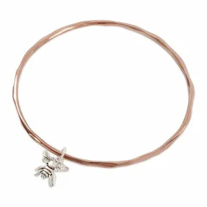 Bee Bangle | Rose Gold - Silver