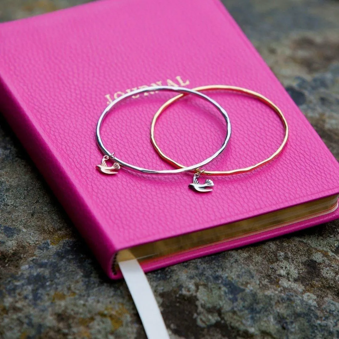 Bird Bangle | Silver - Rose Gold