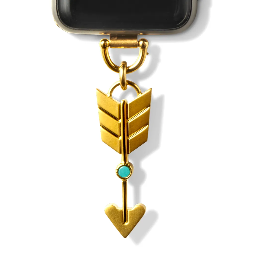 Bucardo Charm Apple Watch Necklace in Arrow Gold Series 1-3