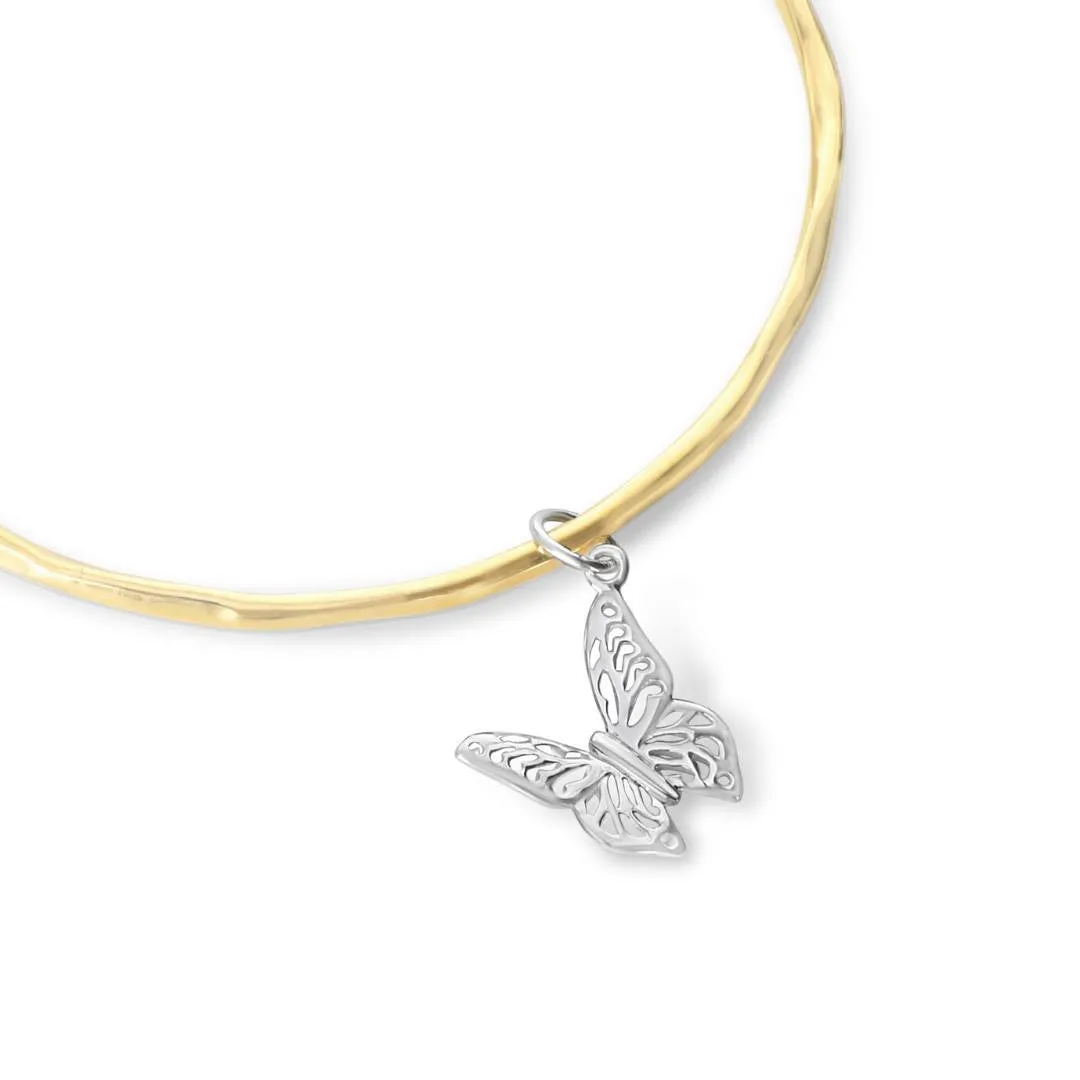 Butterfly Bangle | Gold- Silver