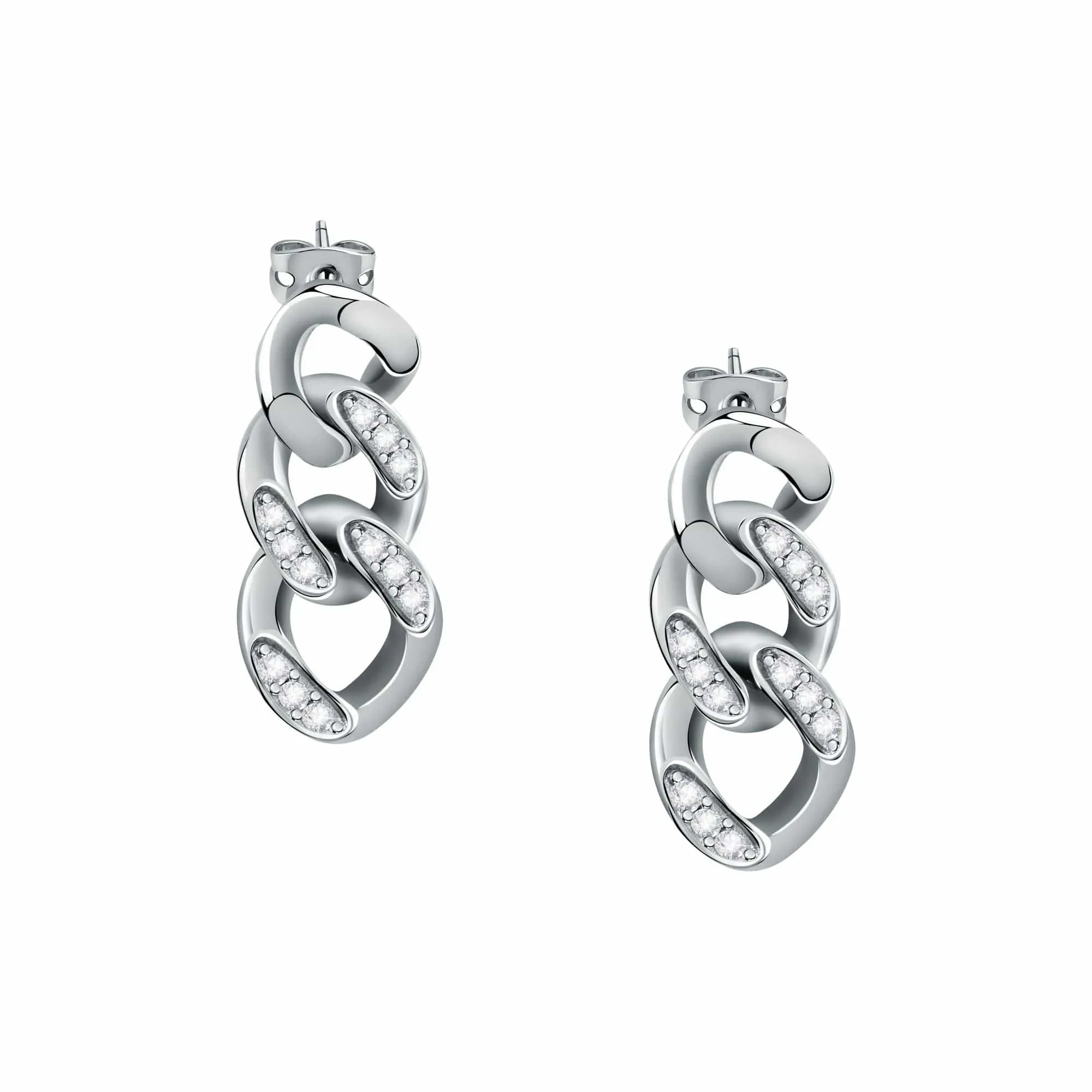 Chiara Ferragni Chain Collection Silver Earrings