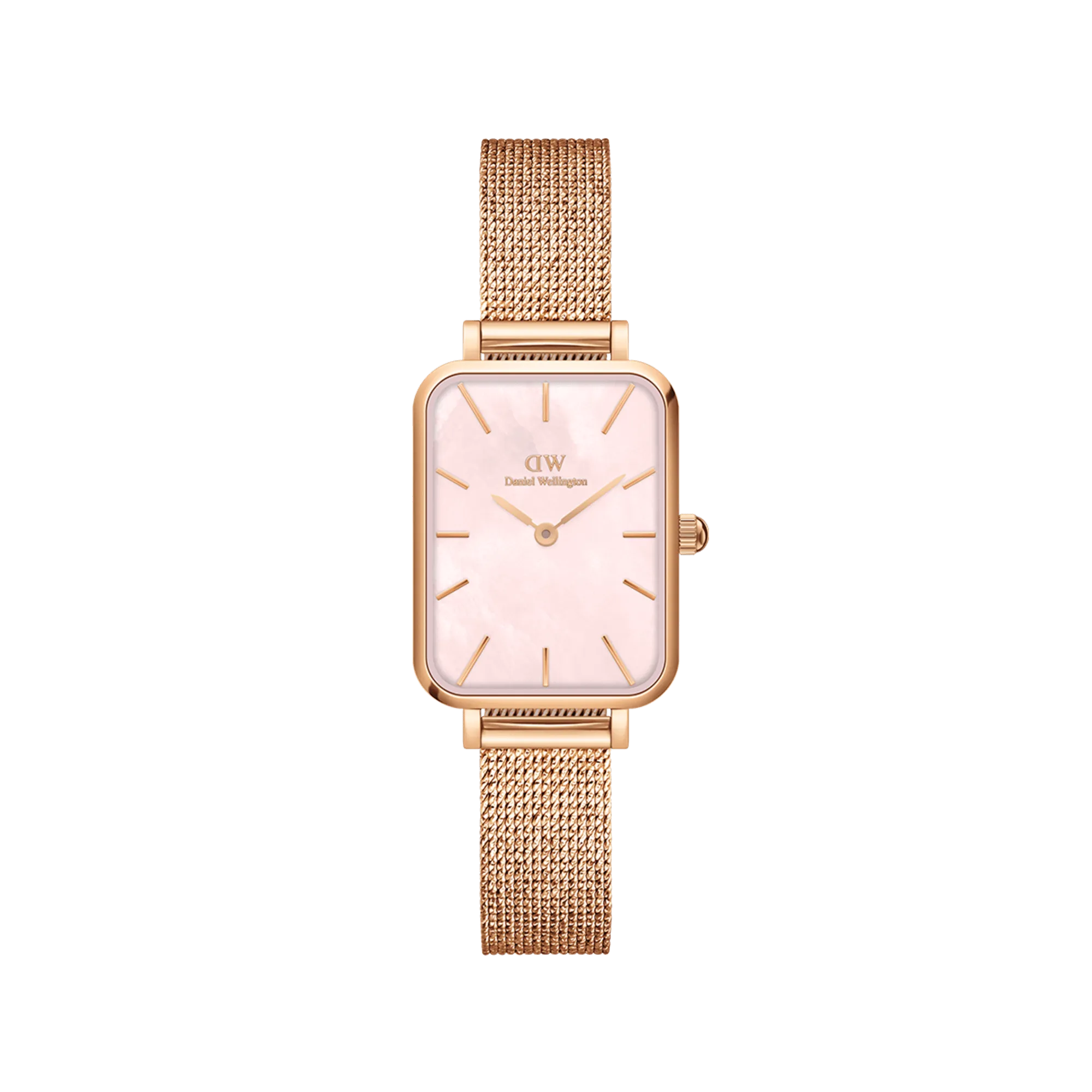 Daniel Wellington Quadro 20X26 Pressed Melrose Rose Gold Mother of Pearl Watch