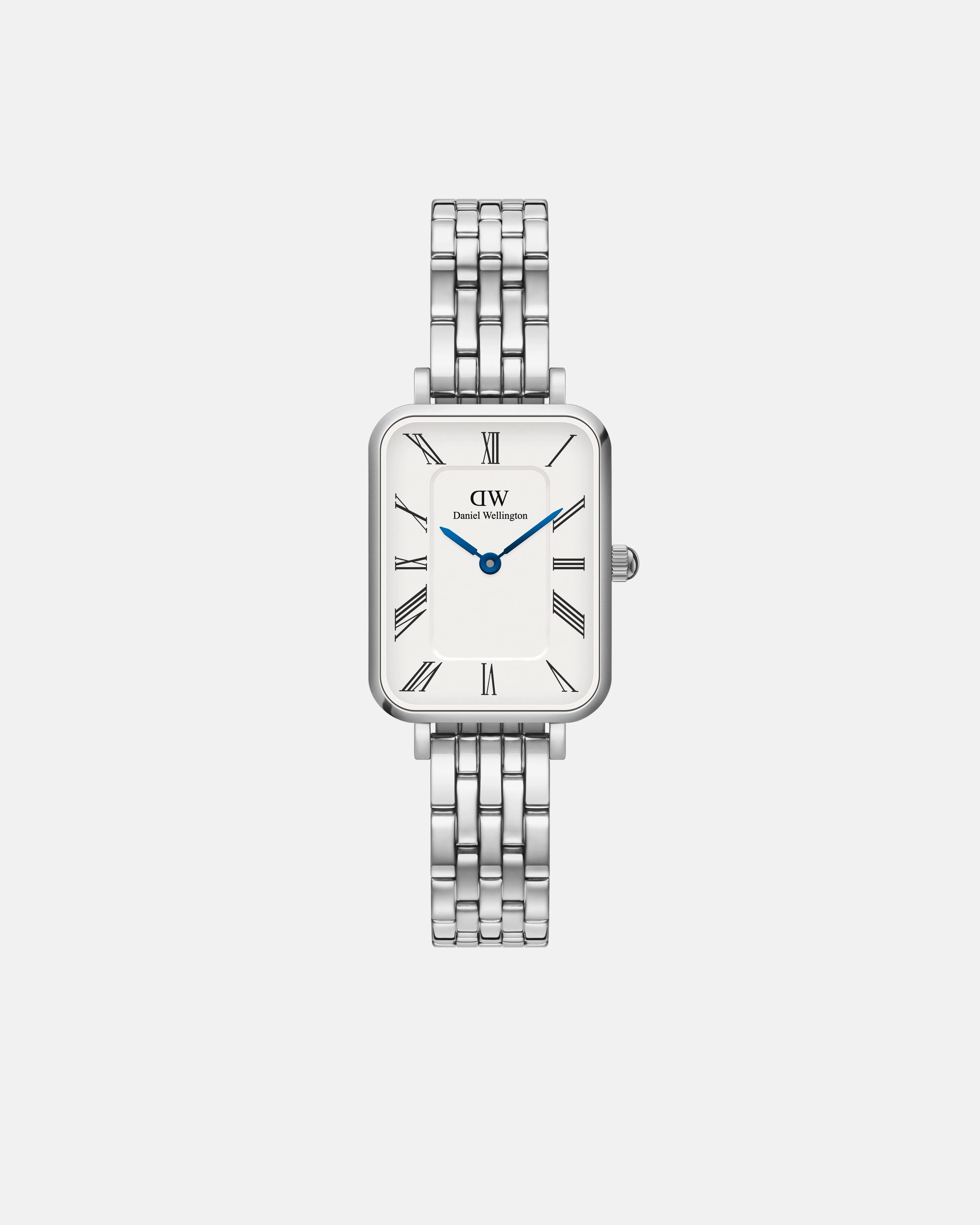 Daniel Wellington Quadro Roman Numerals 20x26 5-Link S White Watch