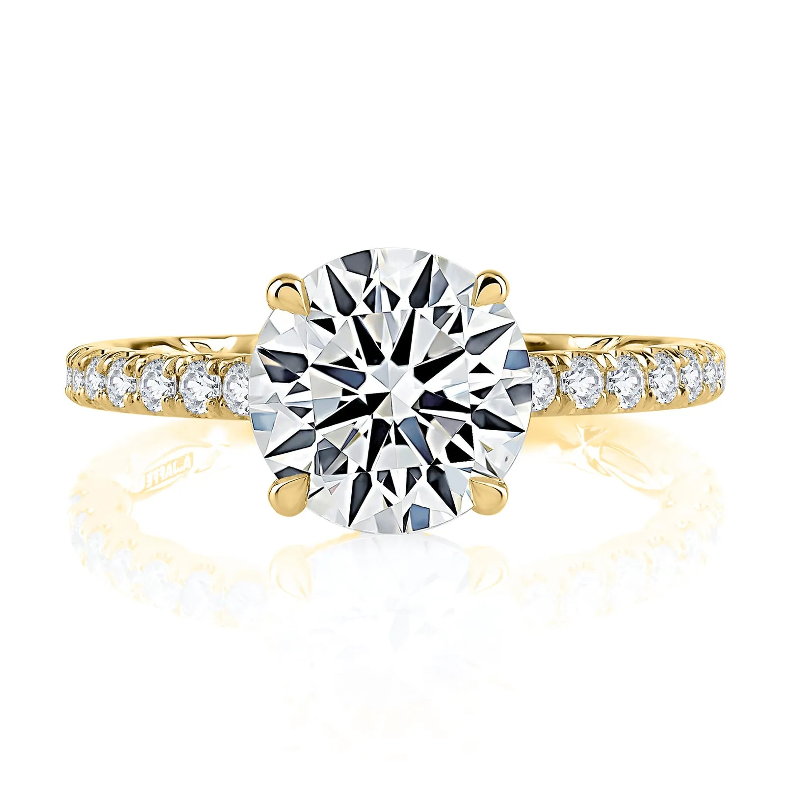 Diamond Semi Mount Ring | 18k Yellow (1.50ct Head)