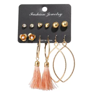 E1240 - Simple Tassel Earring Set