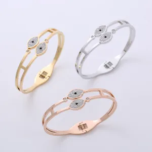 Elegant Stainless Steel Electroplating Bangles