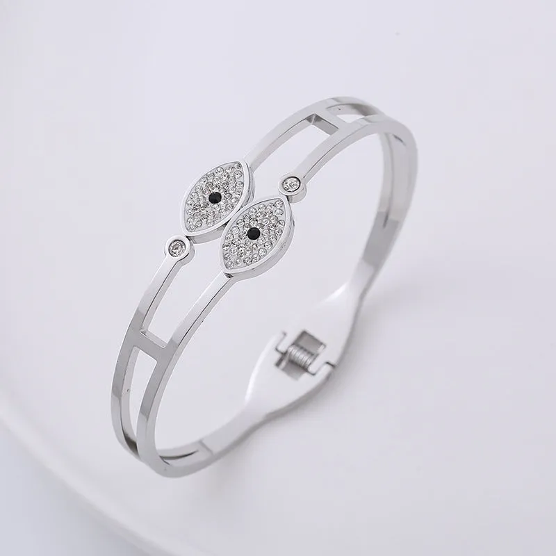 Elegant Stainless Steel Electroplating Bangles