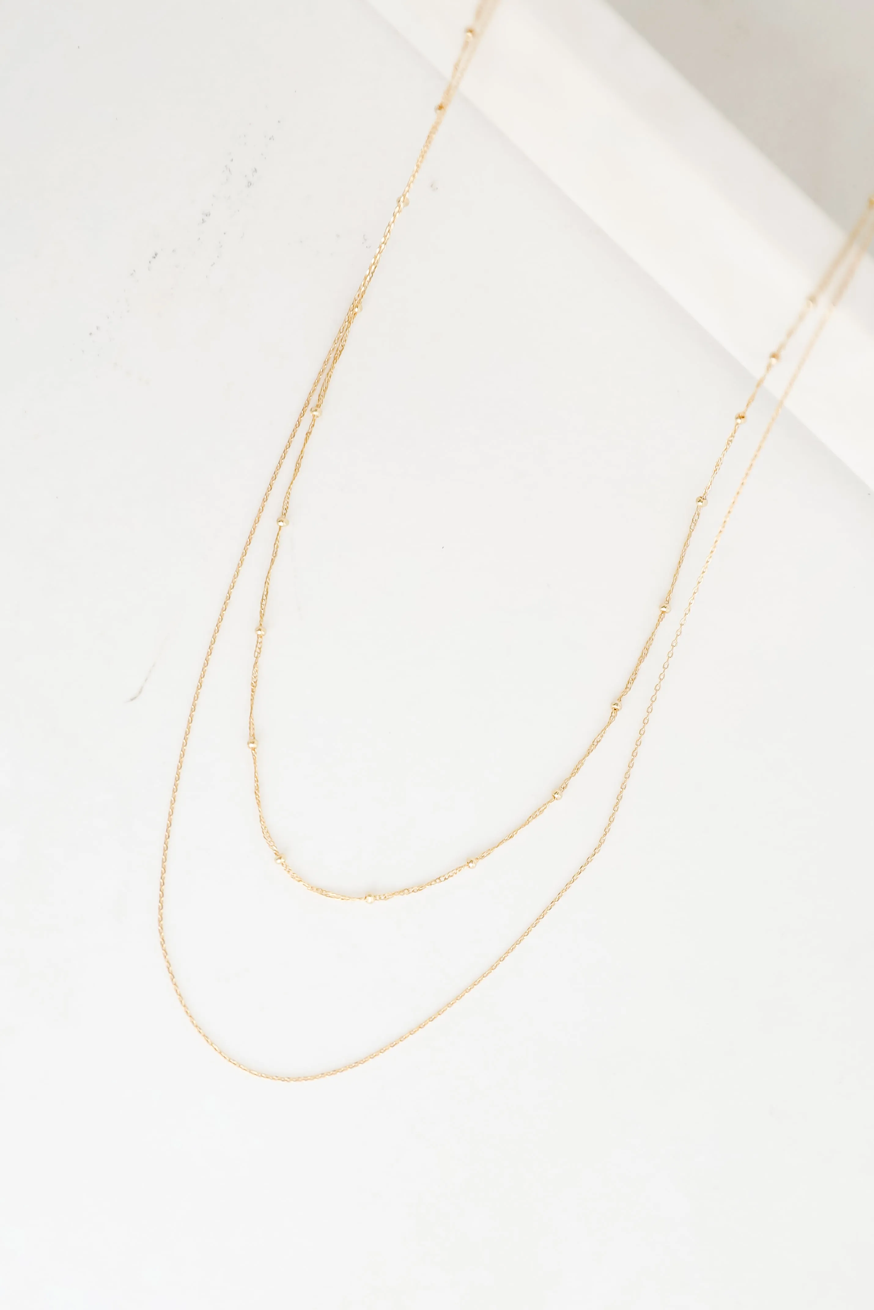 Esther Gold Layered Chain Necklace