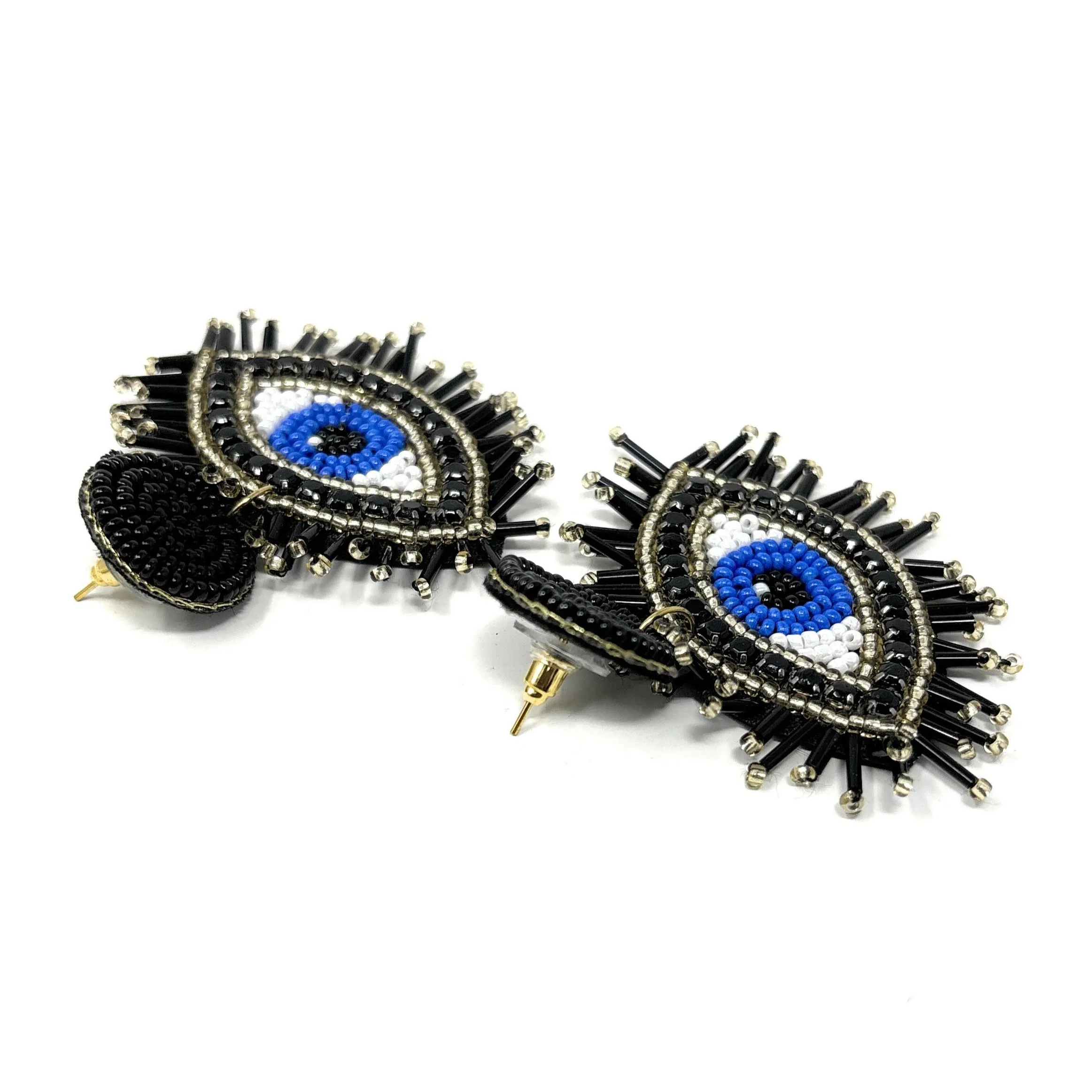 Evil Eye Beaded Earrings