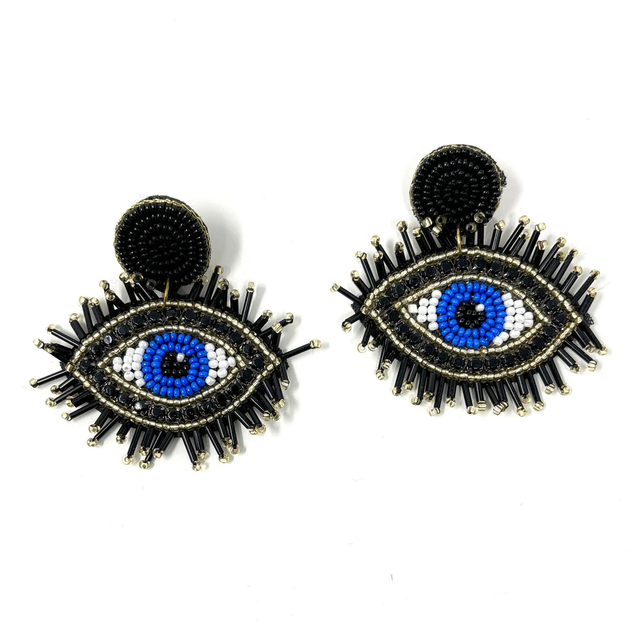 Evil Eye Beaded Earrings