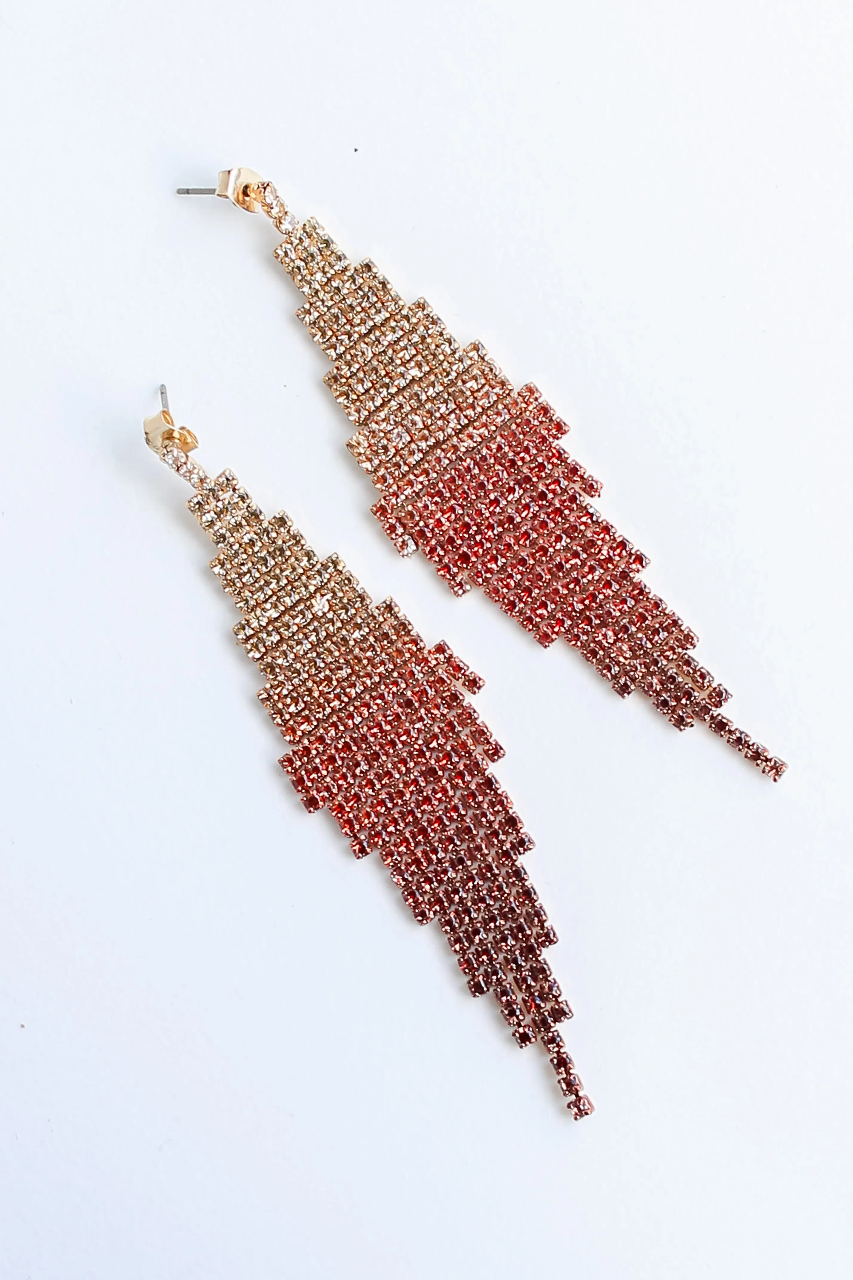 FINAL SALE - Jordan Rhinestone Fringe Earrings