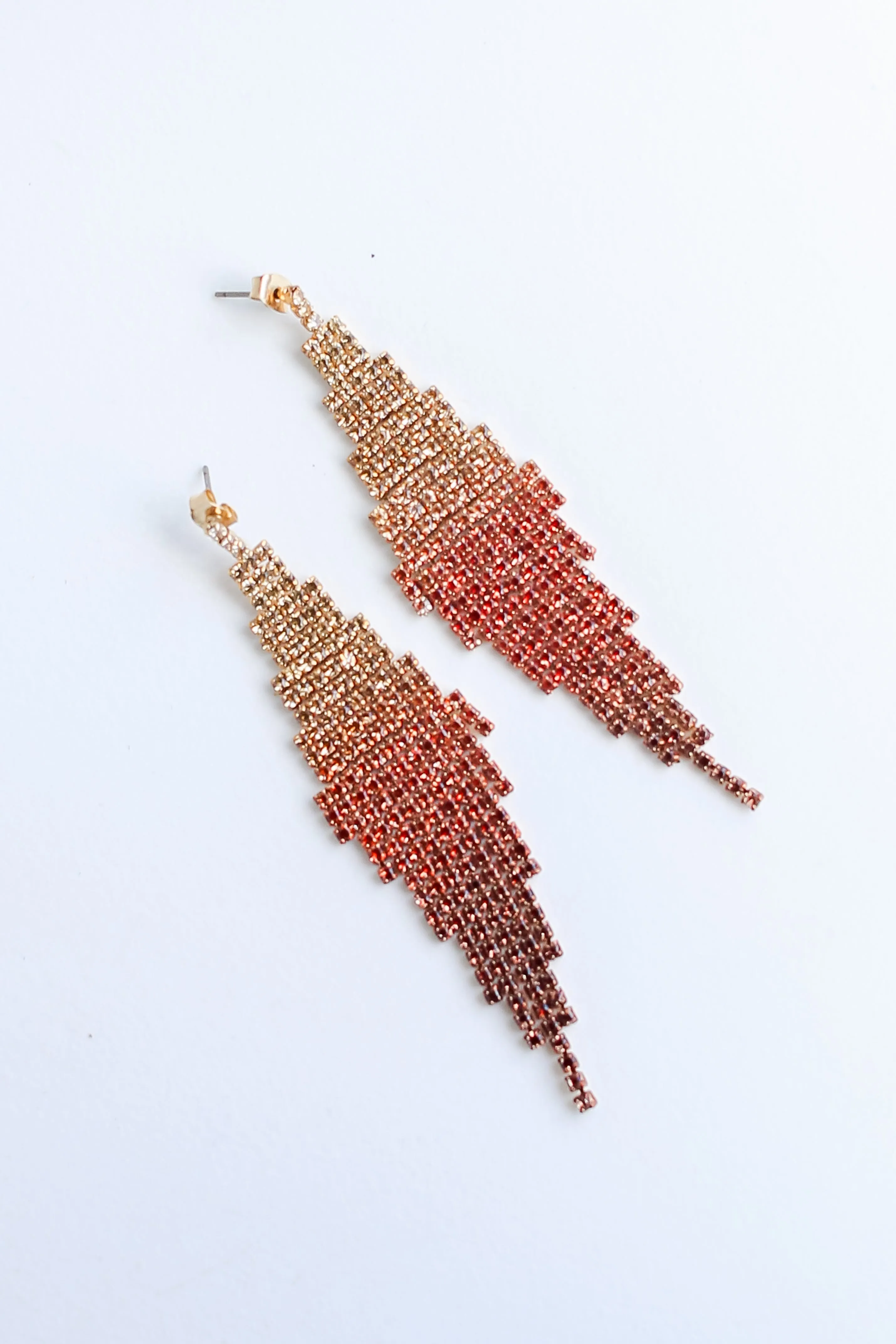 FINAL SALE - Jordan Rhinestone Fringe Earrings