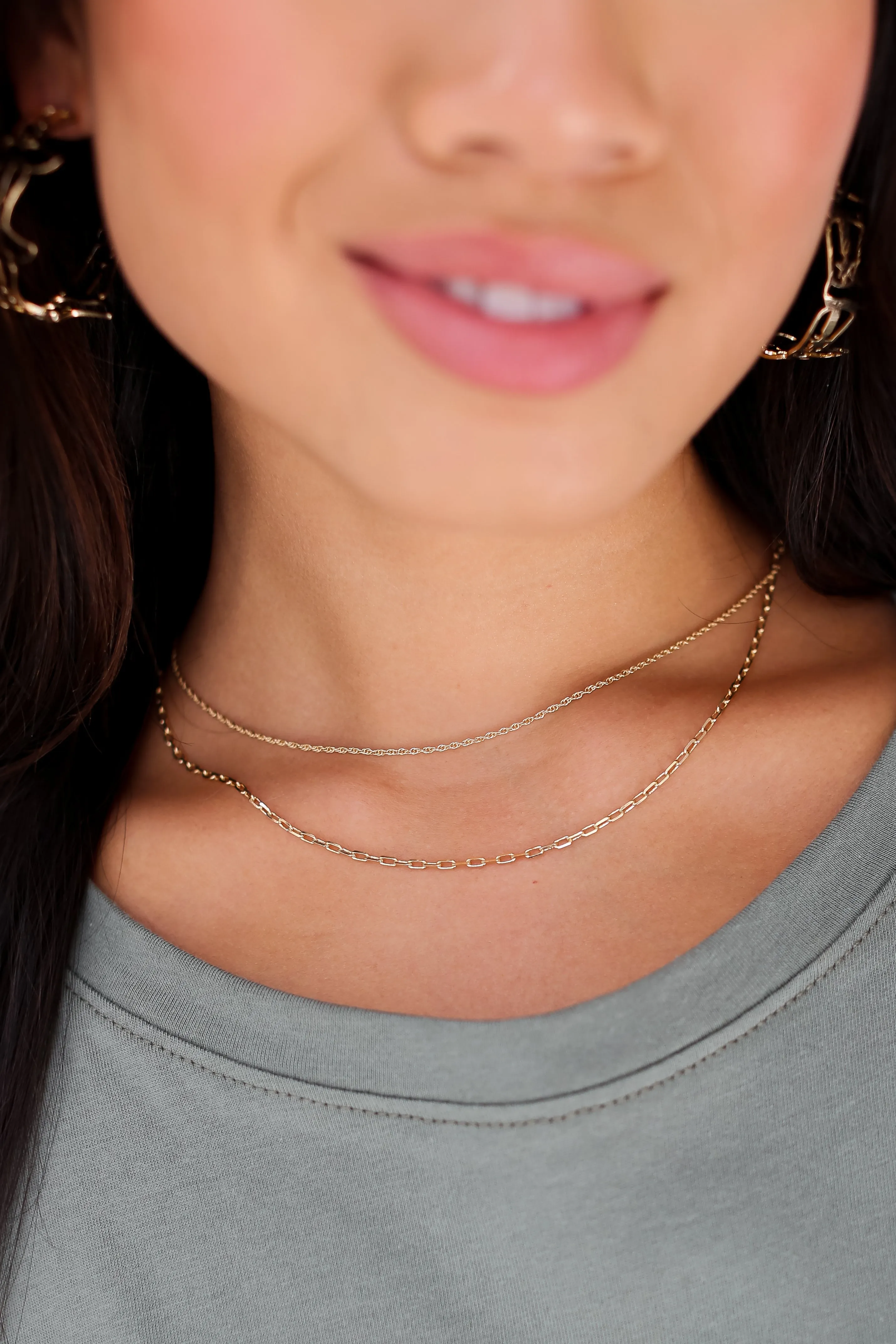 FINAL SALE - Khloe Gold Layered Chain Necklace