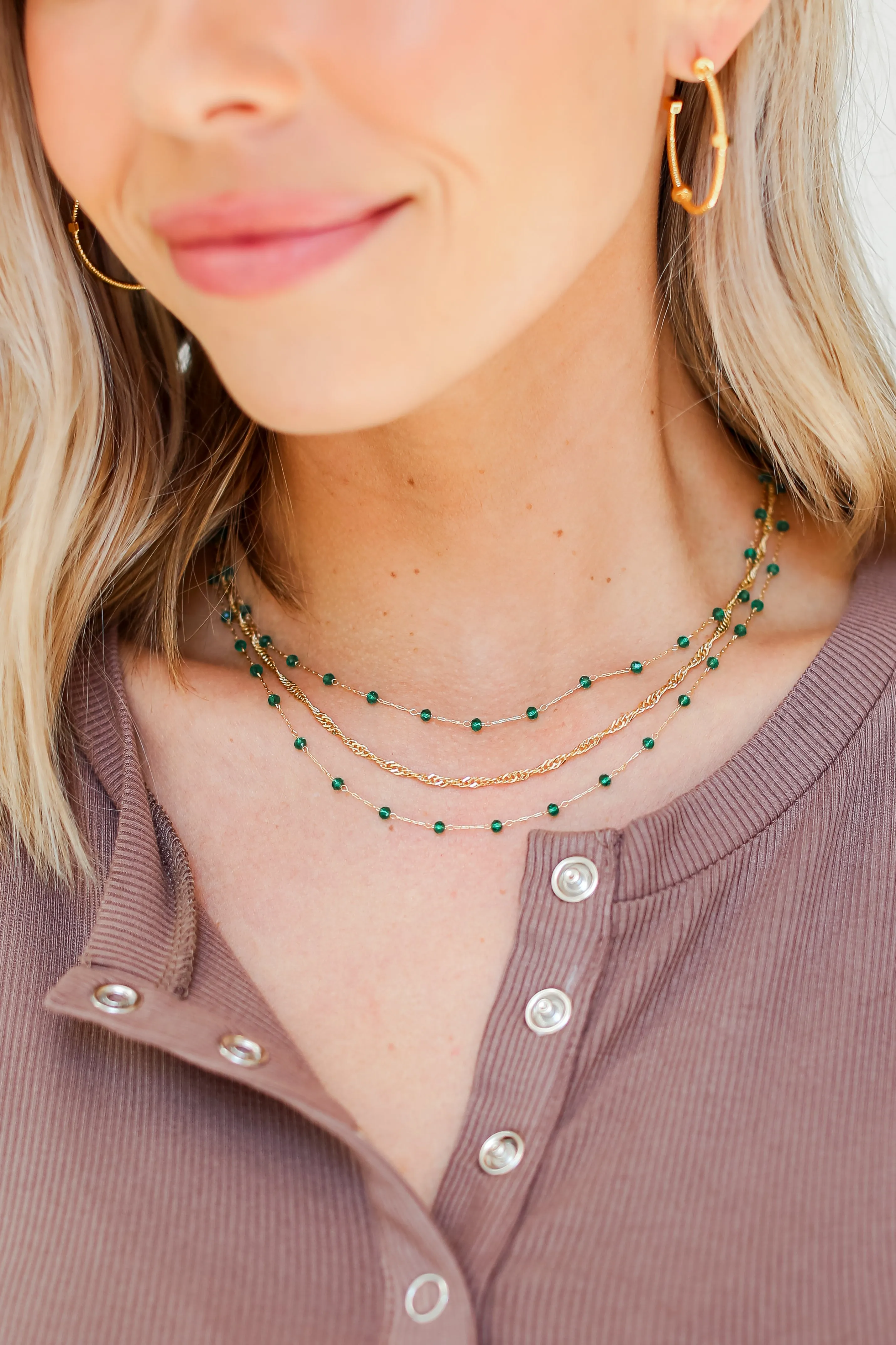 FINAL SALE - McKenna Beaded Layered Necklace