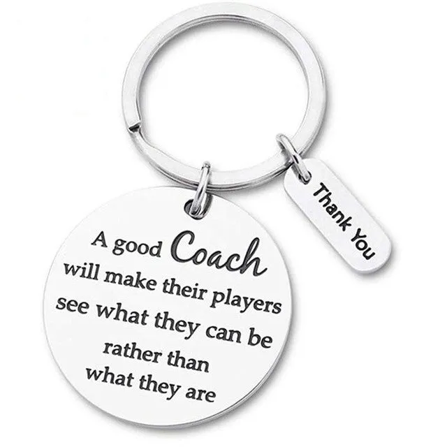 Football Basketball Baseball Key Ring for Coach Gift