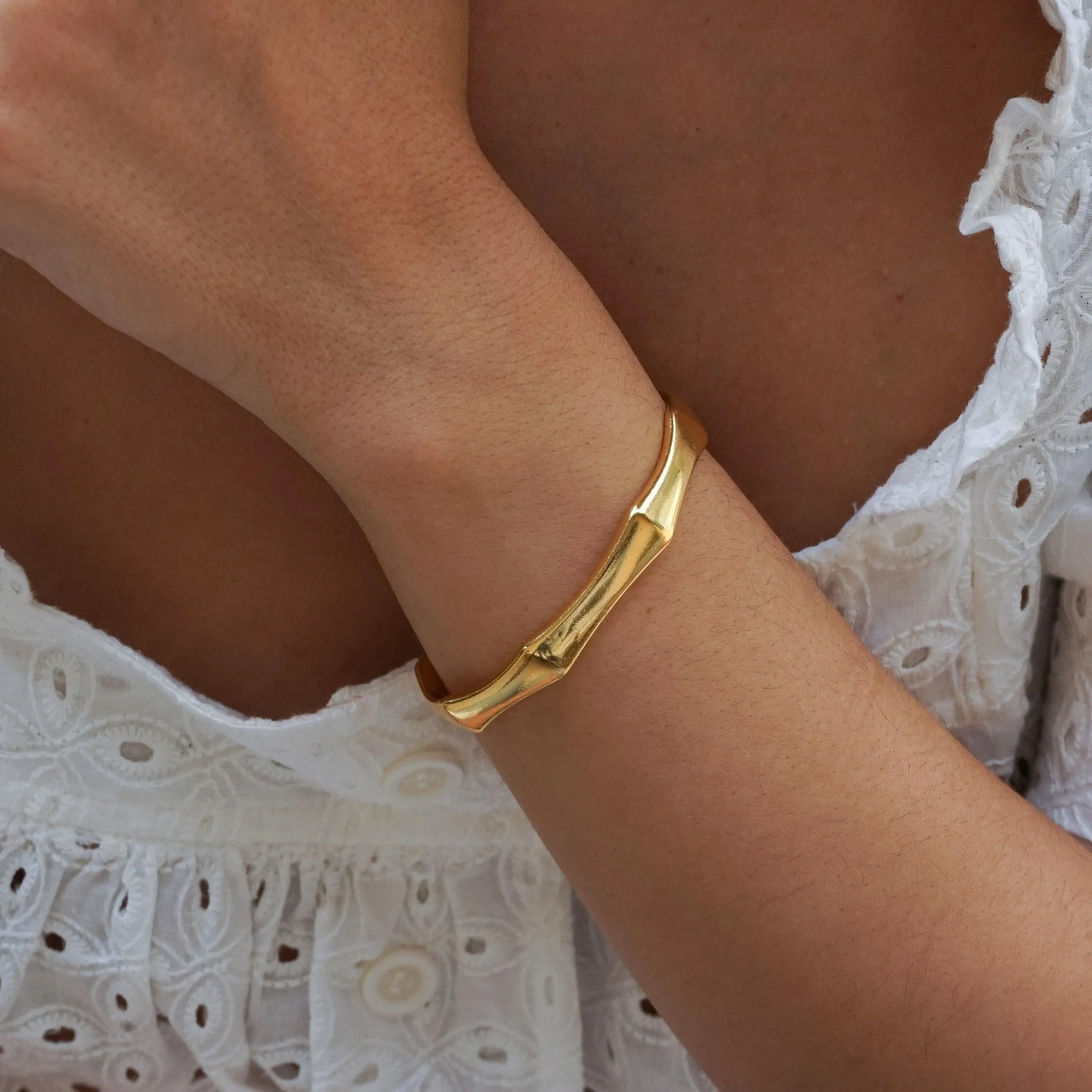 Gold Bold Angular-Shaped Cuff