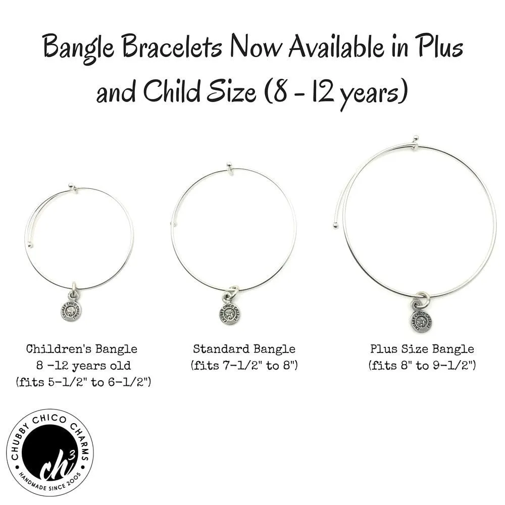 I Love Abuelo Child Handwriting Expandable Bangle Bracelet