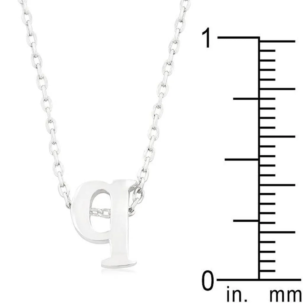 Initial Q Silver Pendant