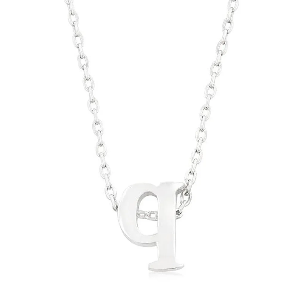 Initial Q Silver Pendant