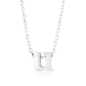 Initial U Silver Pendant