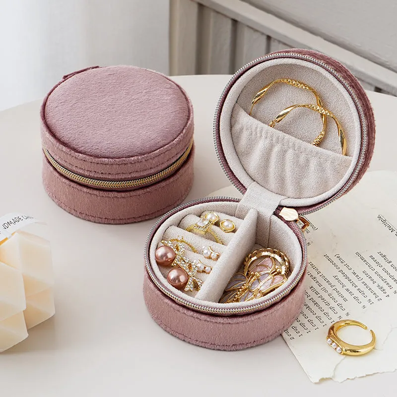 Italian velvet mini jewelry box