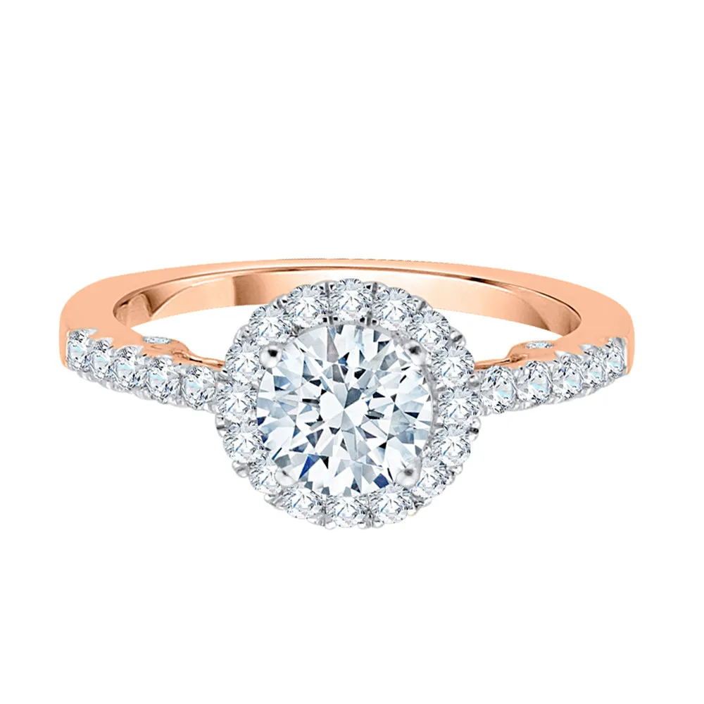 KATARINA 1 1/2 cttw Diamond Halo Engagement Ring