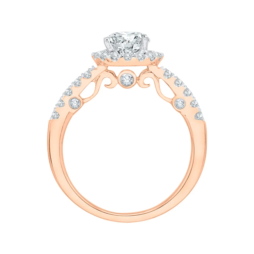 KATARINA 1 1/2 cttw Diamond Halo Engagement Ring