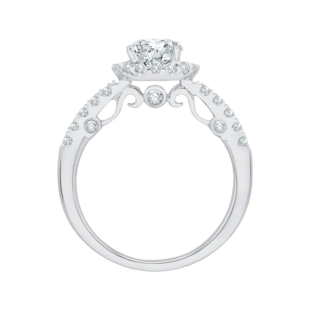 KATARINA 1 1/2 cttw Diamond Halo Engagement Ring