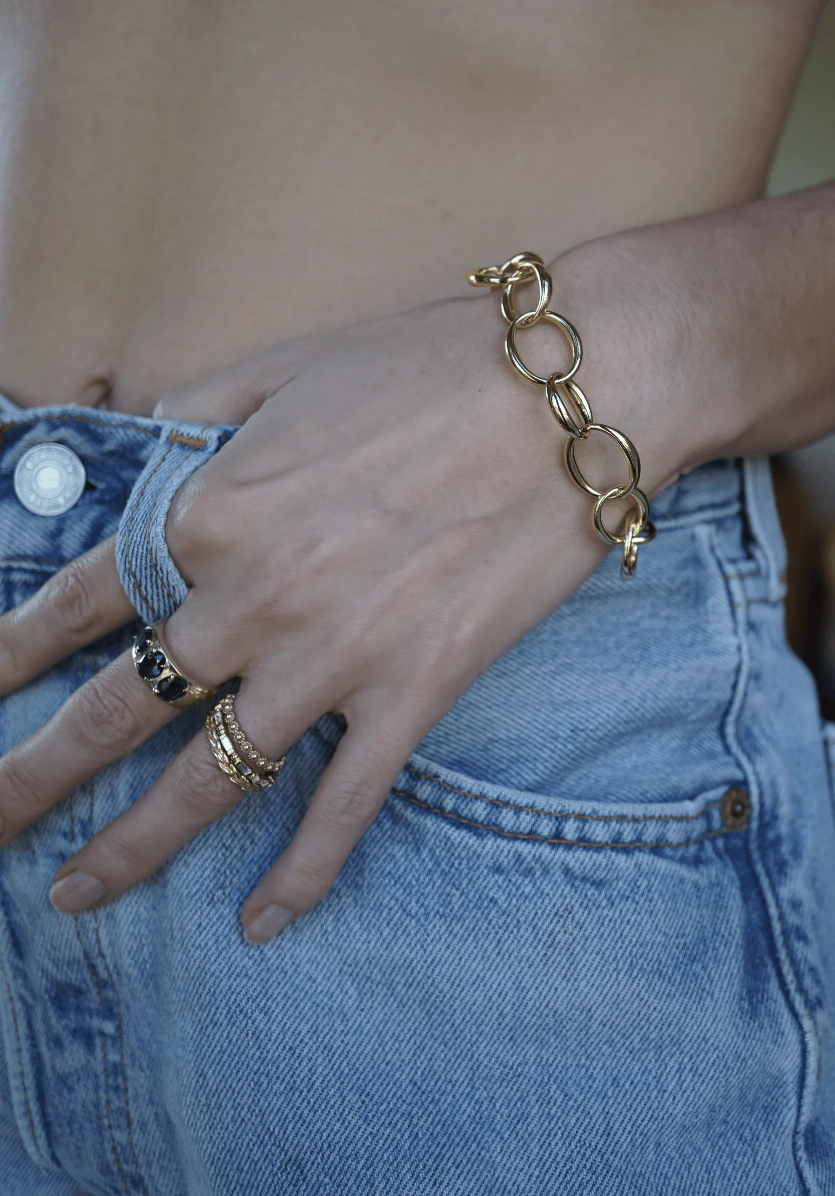 Large Oval Chain Bracelet