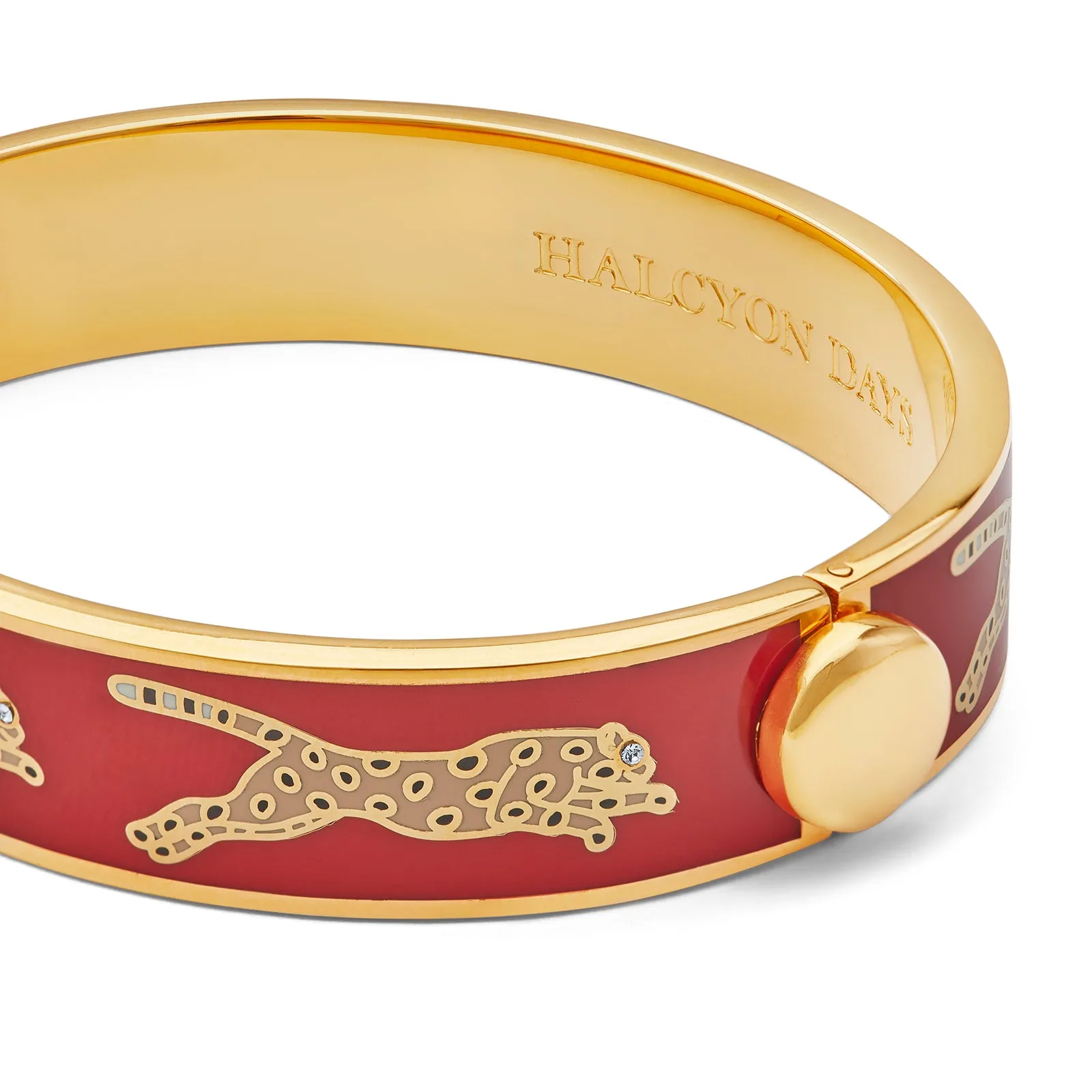 Leopard Red & Gold Bangle